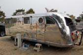 Cool Retro Porthole Window in 1947 Spartan Manor Trailer Back Door